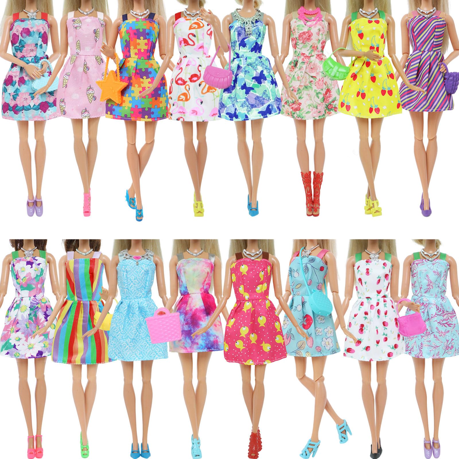 BJDBUS doll necklaces 6pcs to add sparkle