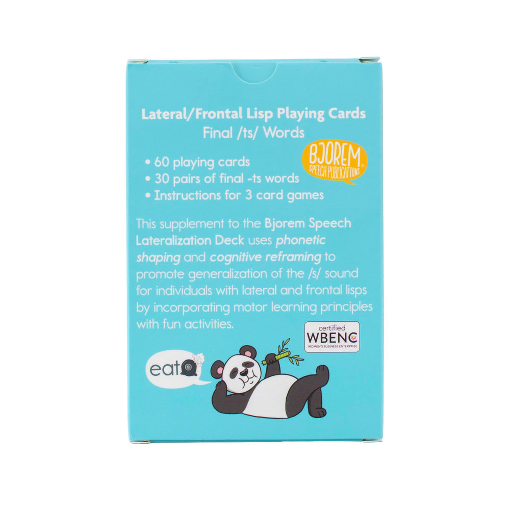 Bjorem Speech Memory game cards promoting memory-based /s/ practice.