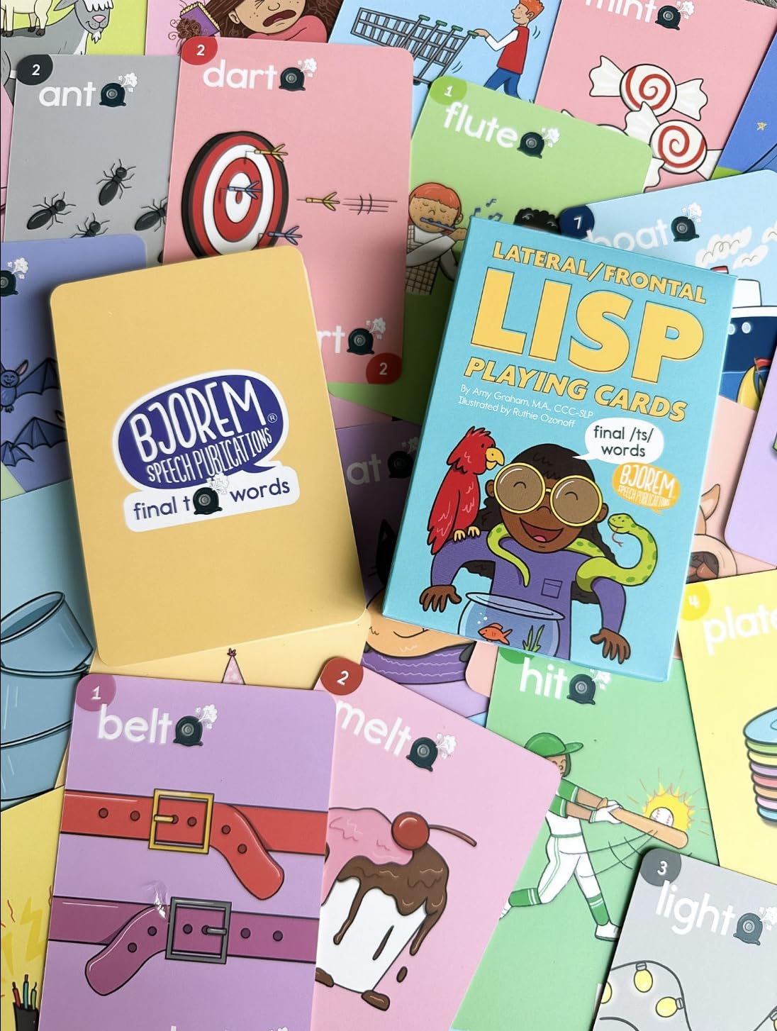 Bjorem Speech War game cards enable quick, engaging practice intervals.