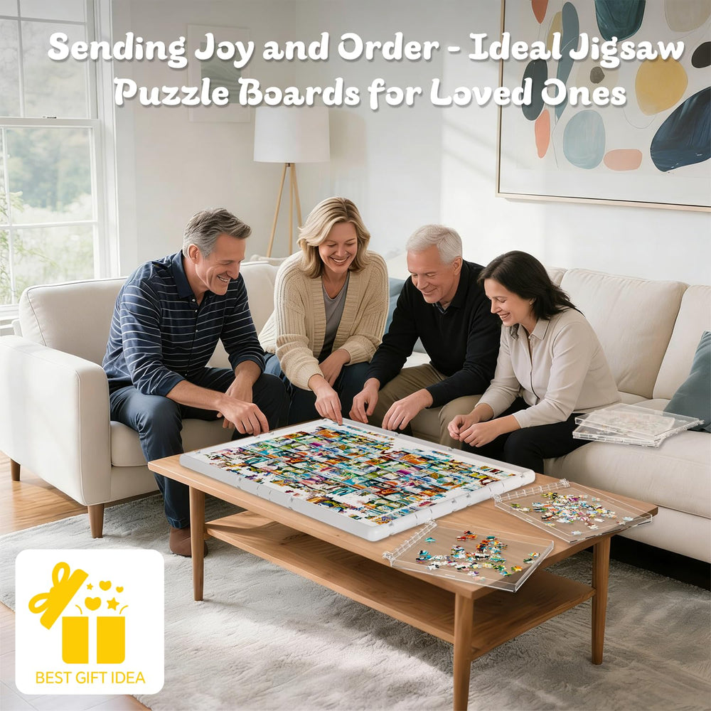 BJPuzT four drawers enable organized, collaborative puzzle work