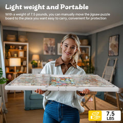 BJPuzT portable table suitable as dining or board game station