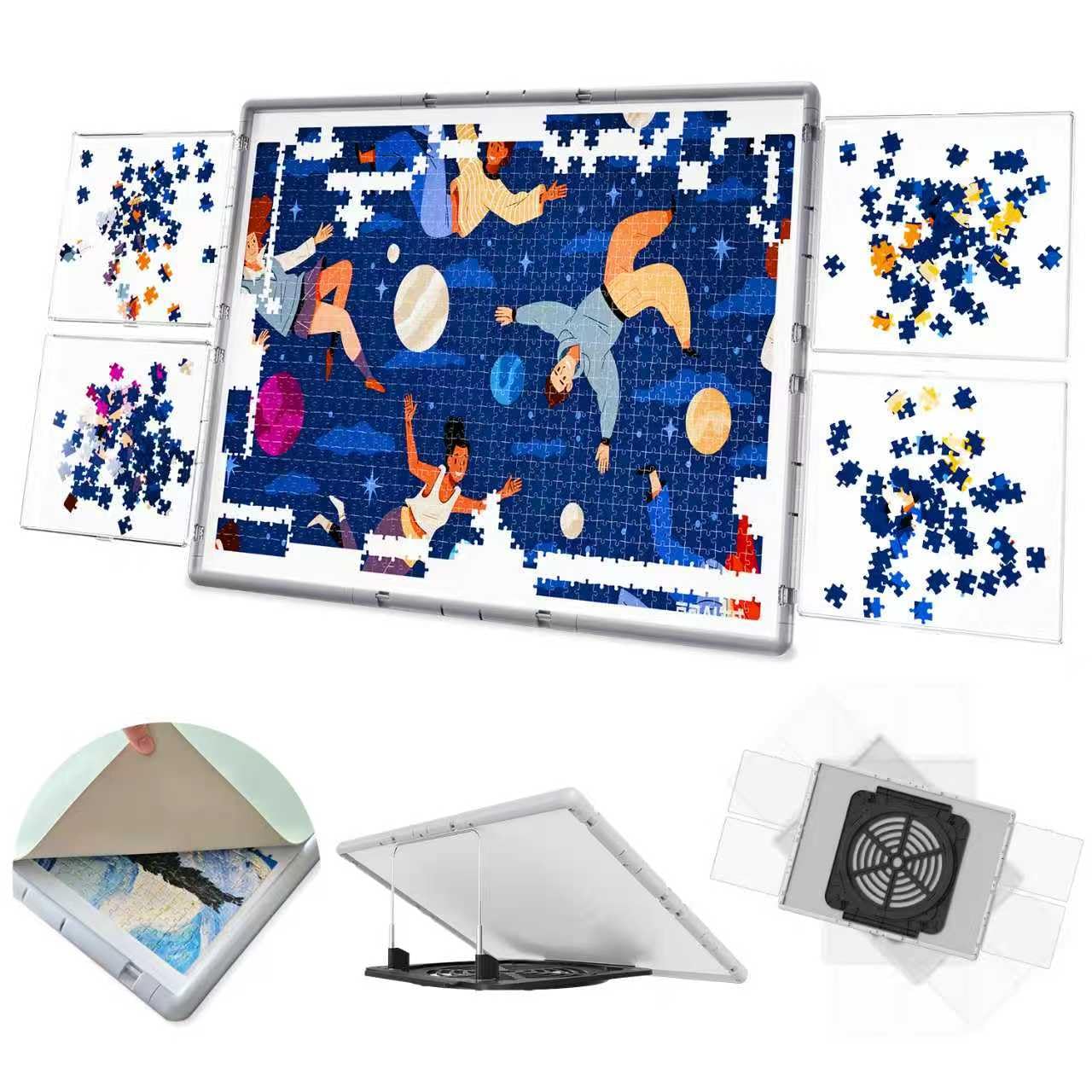BJPuzT puzzle table with 360° rotation for group collaboration
