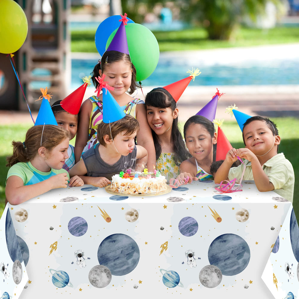 BkeeCten Neptune pattern tablecloth designed for easy disposal after events