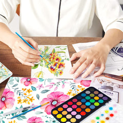 Blablaovy 36 vibrant colors swatch showing rich pigments for bold washes.