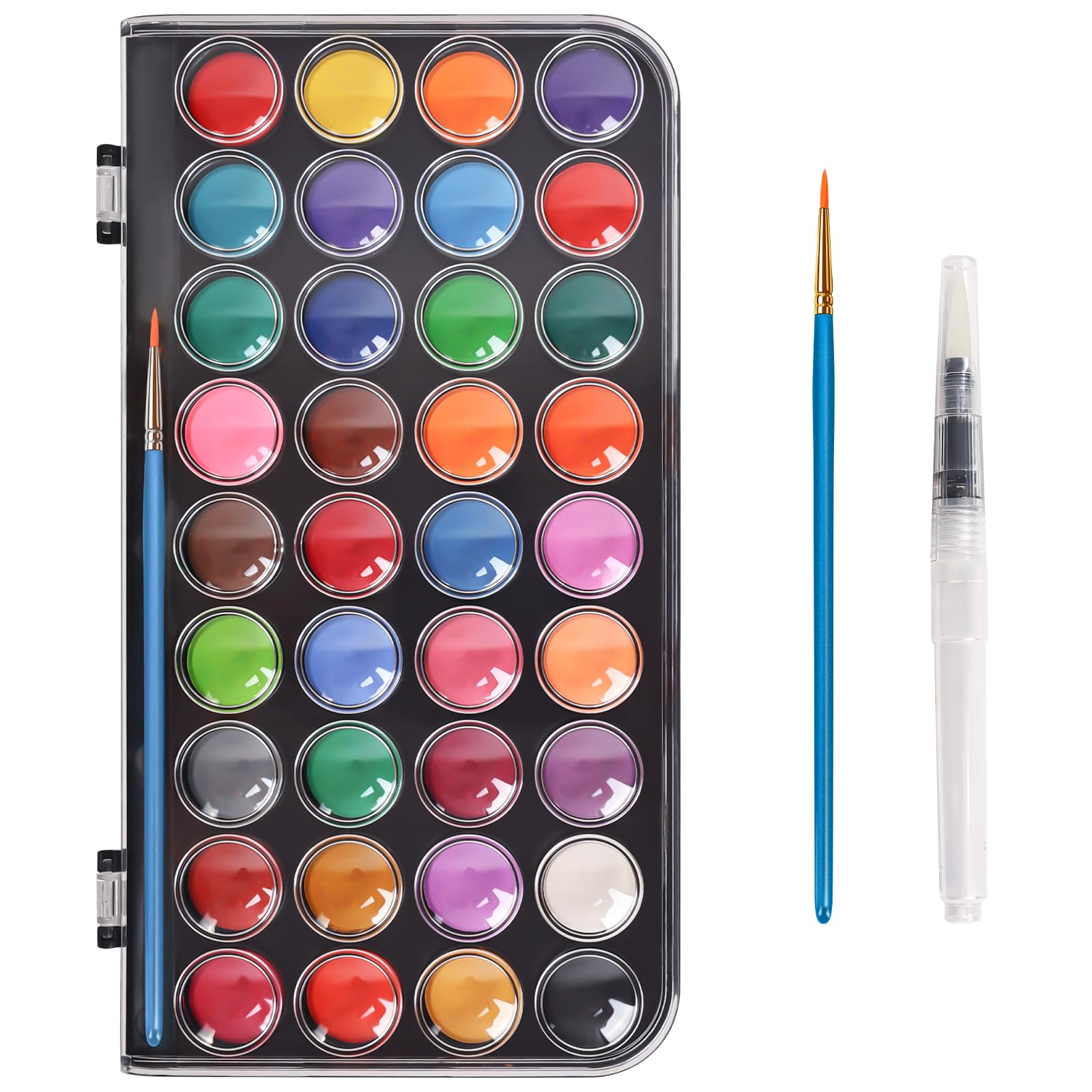 Blablaovy compact watercolor palette for easy travel and tidy mixing.