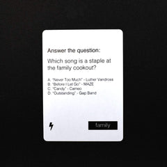 Response cards set for quick, playful banter
