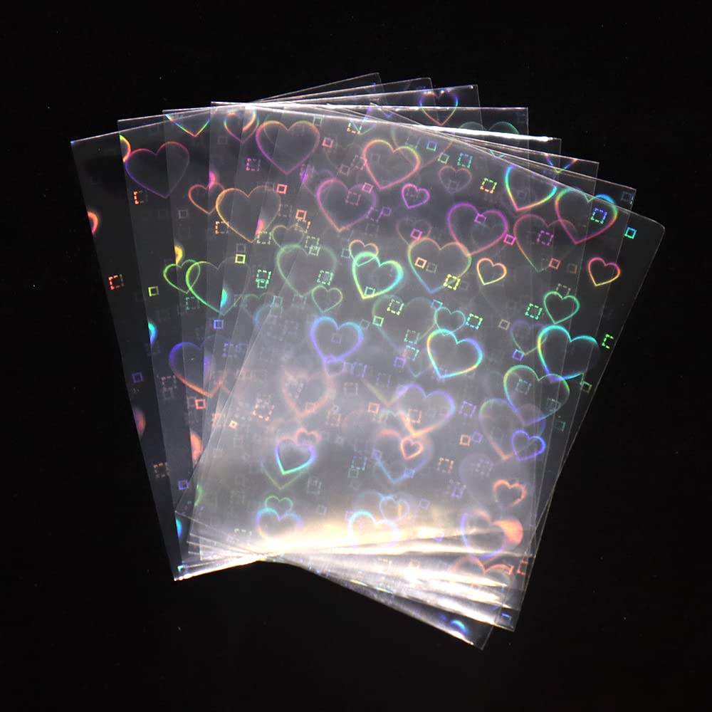 Black Lotus heart-design sleeve front view with foil shine and card protection