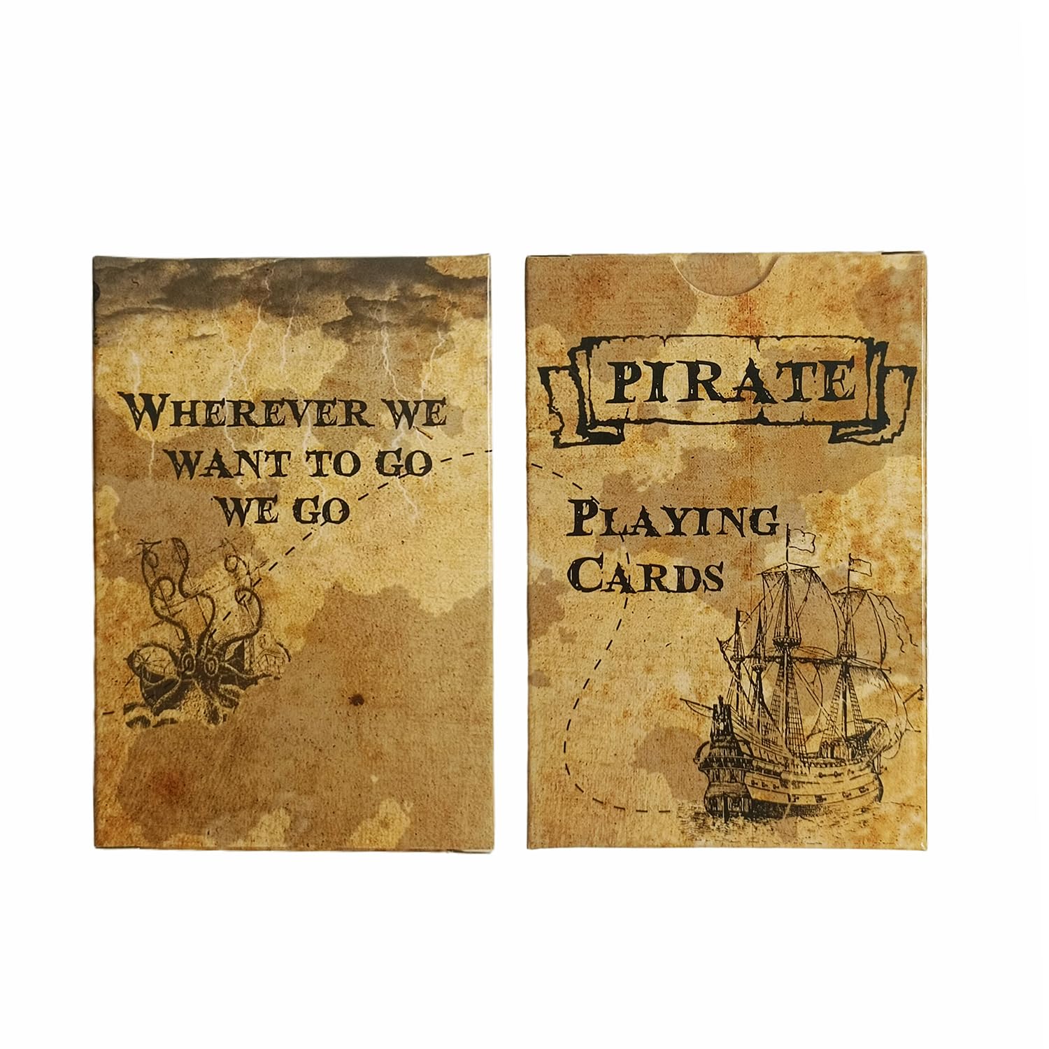 Black Lotus Pirate King deck back design enhances vintage ambiance for game night