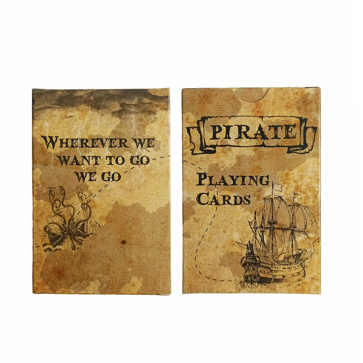 Black Lotus Pirate King deck back design enhances vintage ambiance for game night