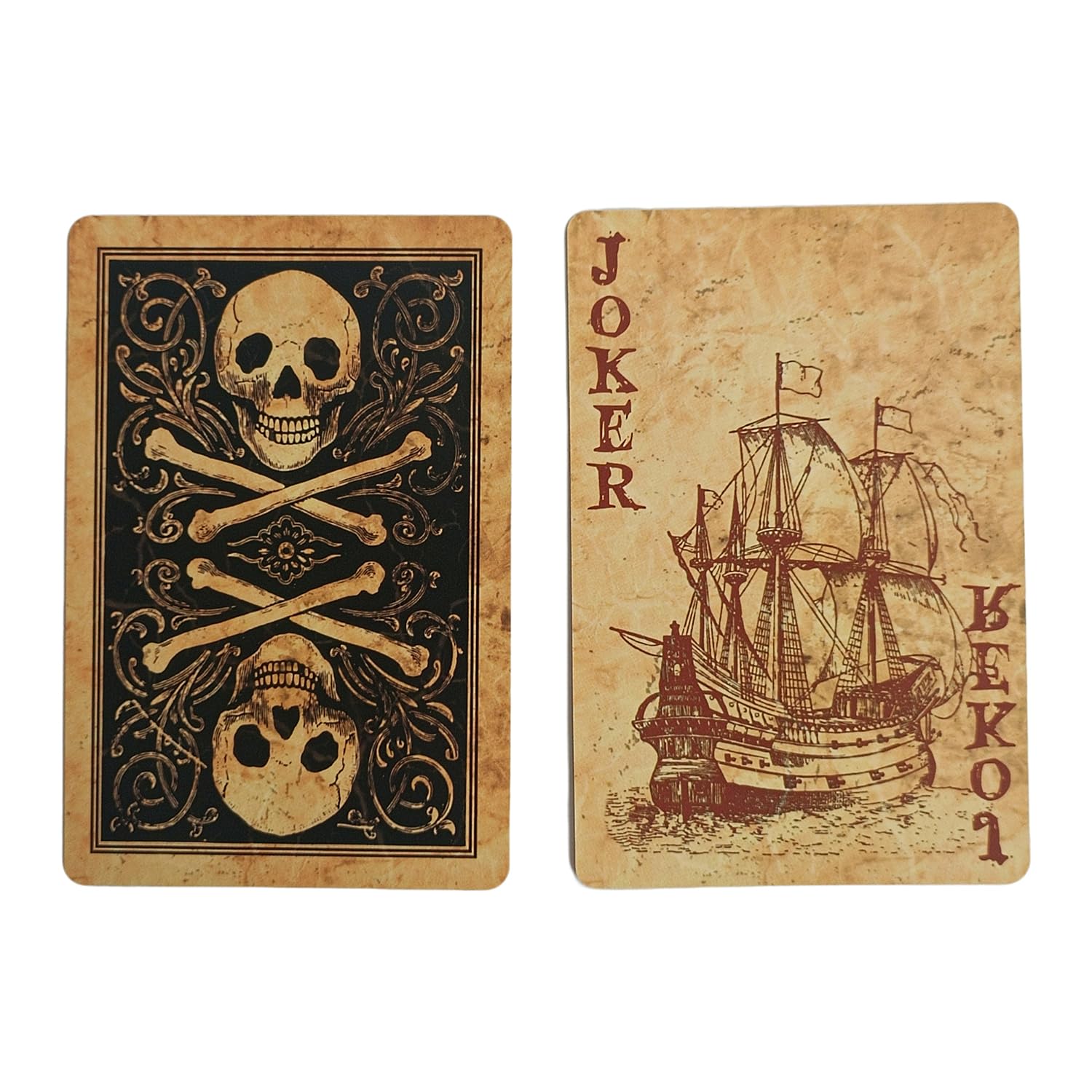 Black Lotus Pirate King white-core card stock ensures durability and smooth shuffling