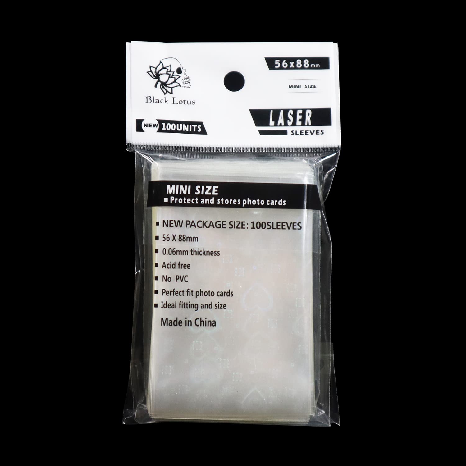 Black Lotus sleeves compatible with top loaders and card binders