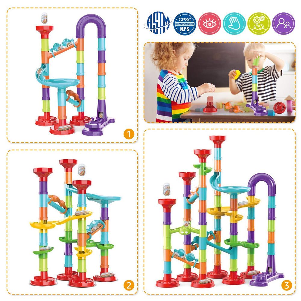 Blacka Marble Run Set building blocks inspire creative construction