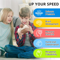 Blackma Fast Push glowing bubbles display offers captivating visuals for quick reaction practice.