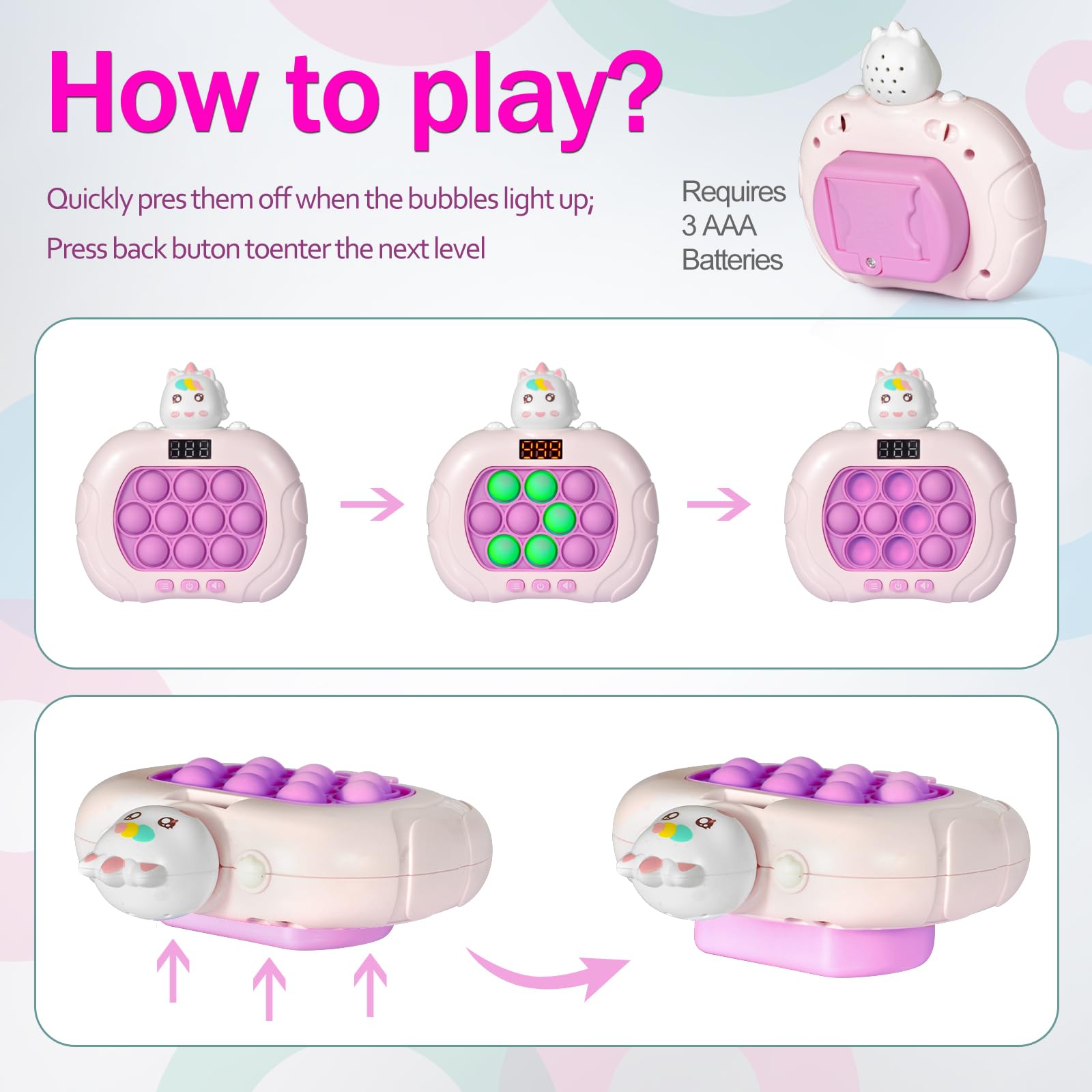 Blackma unicorn gift packaging makes this a ready-to-gift toy.