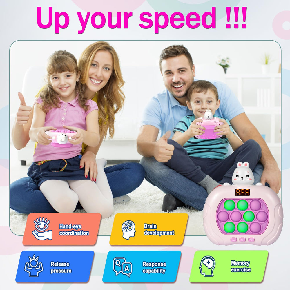 Blackma handheld play kid image promoting portable fidget toy for on-the-go focus.