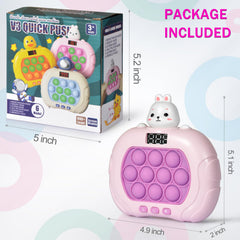Blackma rabbit bubbles lit image showcasing glow mode for quick-thinking play.