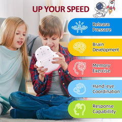 Blackma handheld puzzle game with lights and sounds for improving hand-eye coordination