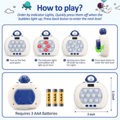 Blackma Pop Game fast push action improves reaction time and coordination