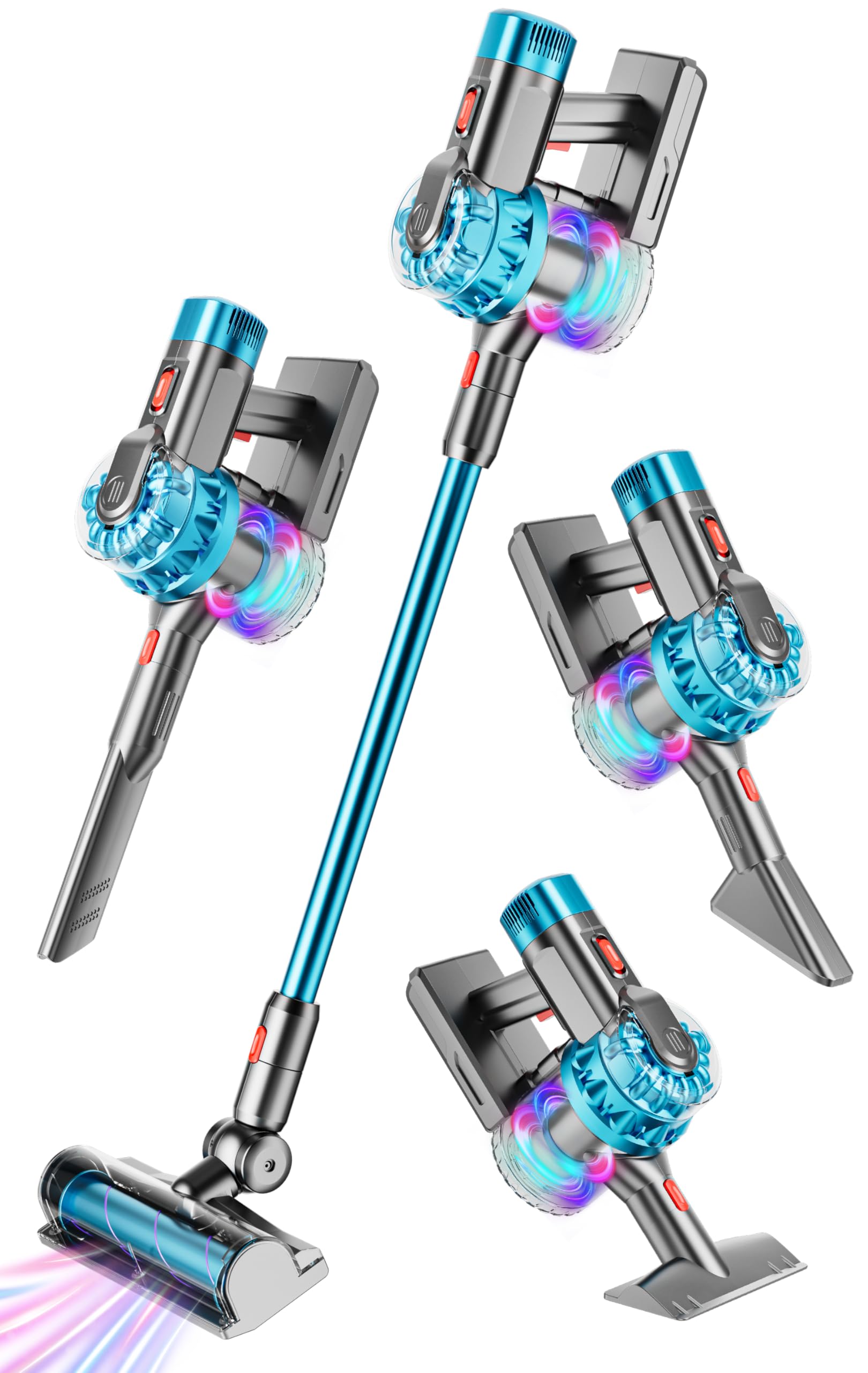 BLAXTEM 4-in-1 kids vacuum demonstrates real suction for imaginative cleaning play.