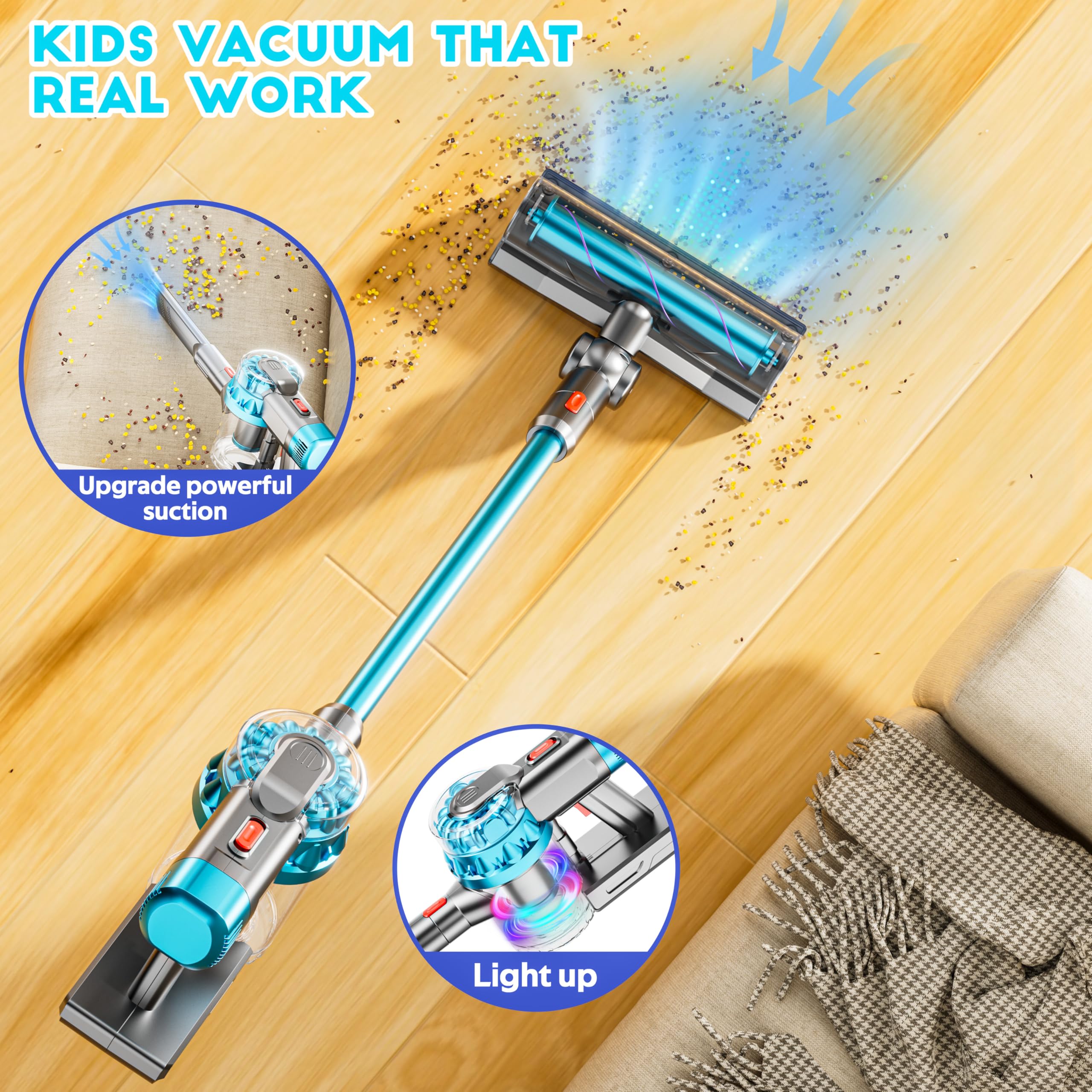 BLAXTEM extension tube and cleaning heads enable versatile pretend cleaning scenarios