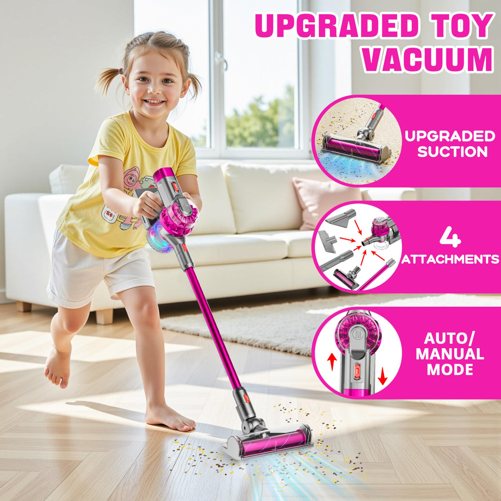 BLAXTEM 4-in-1 kids vacuum crevice-attachment reaching tight corners during play.