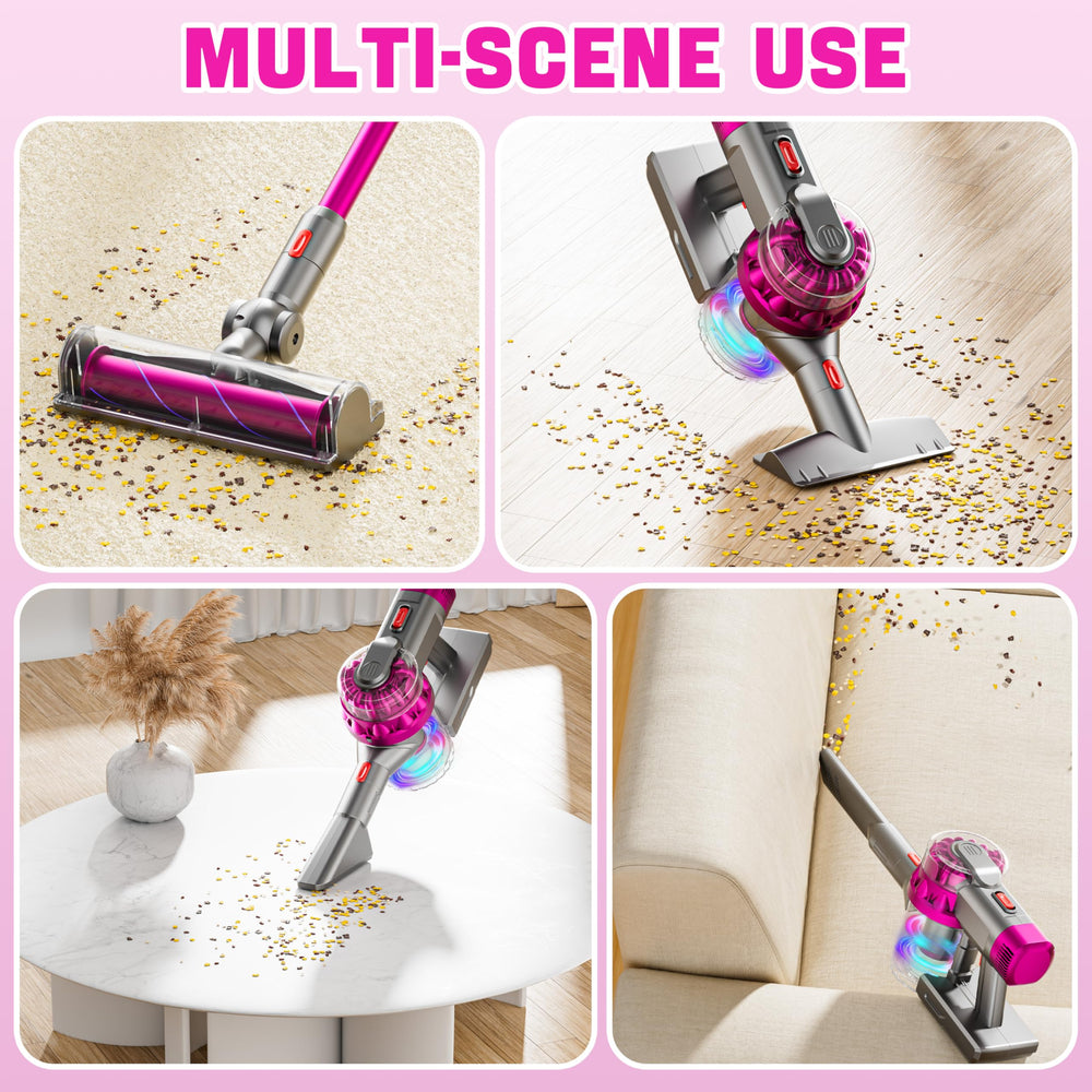 BLAXTEM 4-in-1 kids vacuum extension-tube extends reach for higher shelves.