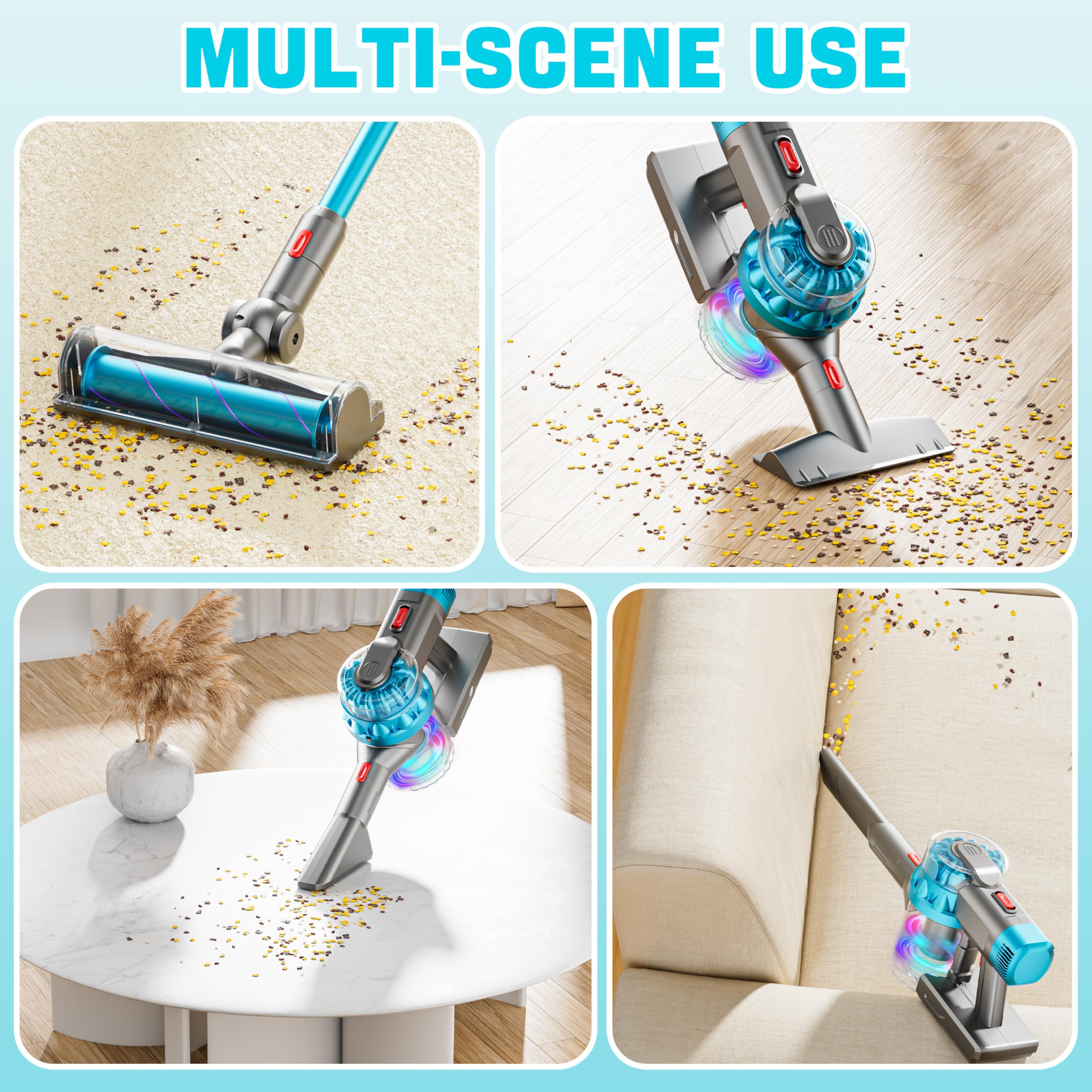 BLAXTEM dusting brush glides for quick, tidy pretend cleanups