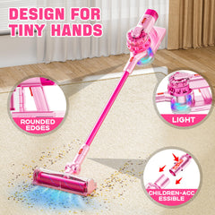 BLAXTEM kid vacuum with crevice attachment for small corners