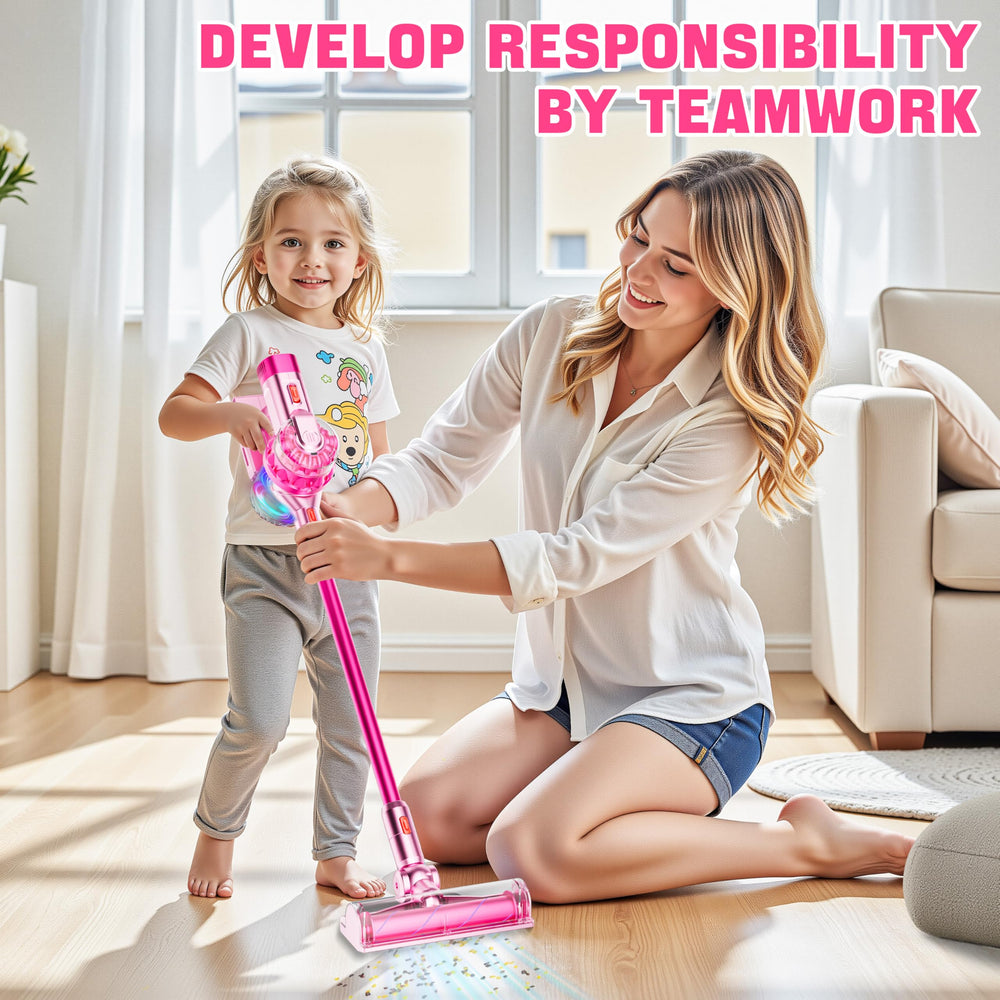 BLAXTEM kid vacuum with dusting attachment for light debris