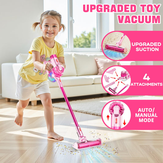 BLAXTEM kid vacuum with roller attachment for carpet play