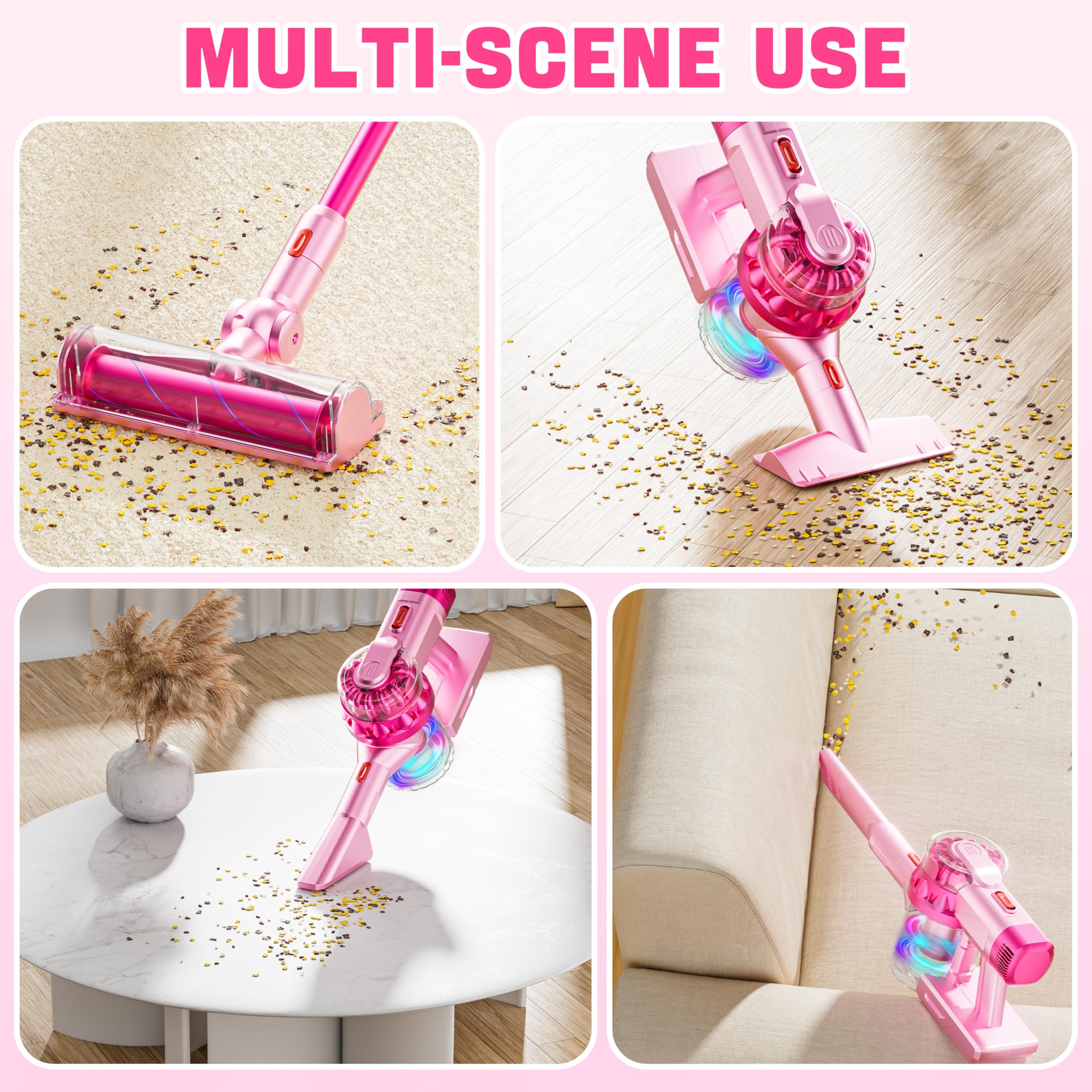 BLAXTEM kid vacuum with wide mouth attachment for quick spills