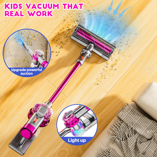 BLAXTEM interchangeable vacuum heads and extension tube for versatile pretend cleaning