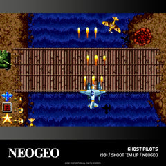 Blaze Evercade NEOGEO Arcade 3 game list close-up emphasizing six classics for instant play.