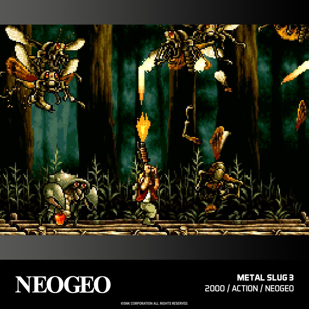 Blaze Evercade NEOGEO Arcade 3 screen display highlighting vibrant color output for immersive retro sessions.