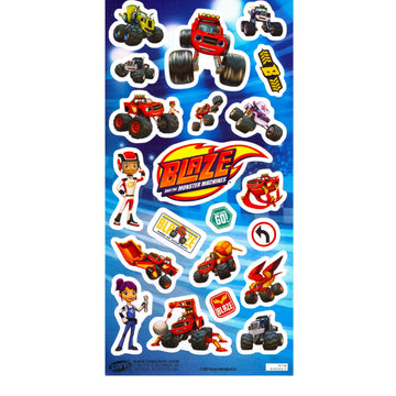 Blaze mini coloring book and stickers bonus pack supports party favors and gifting.