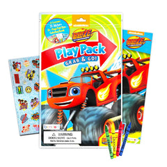 Blaze and the Monster Machines activity pages with stickers encourage imaginative play and problem solving.