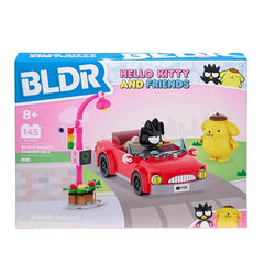 BLDR Convertible car detail shows sleek build and wheels.