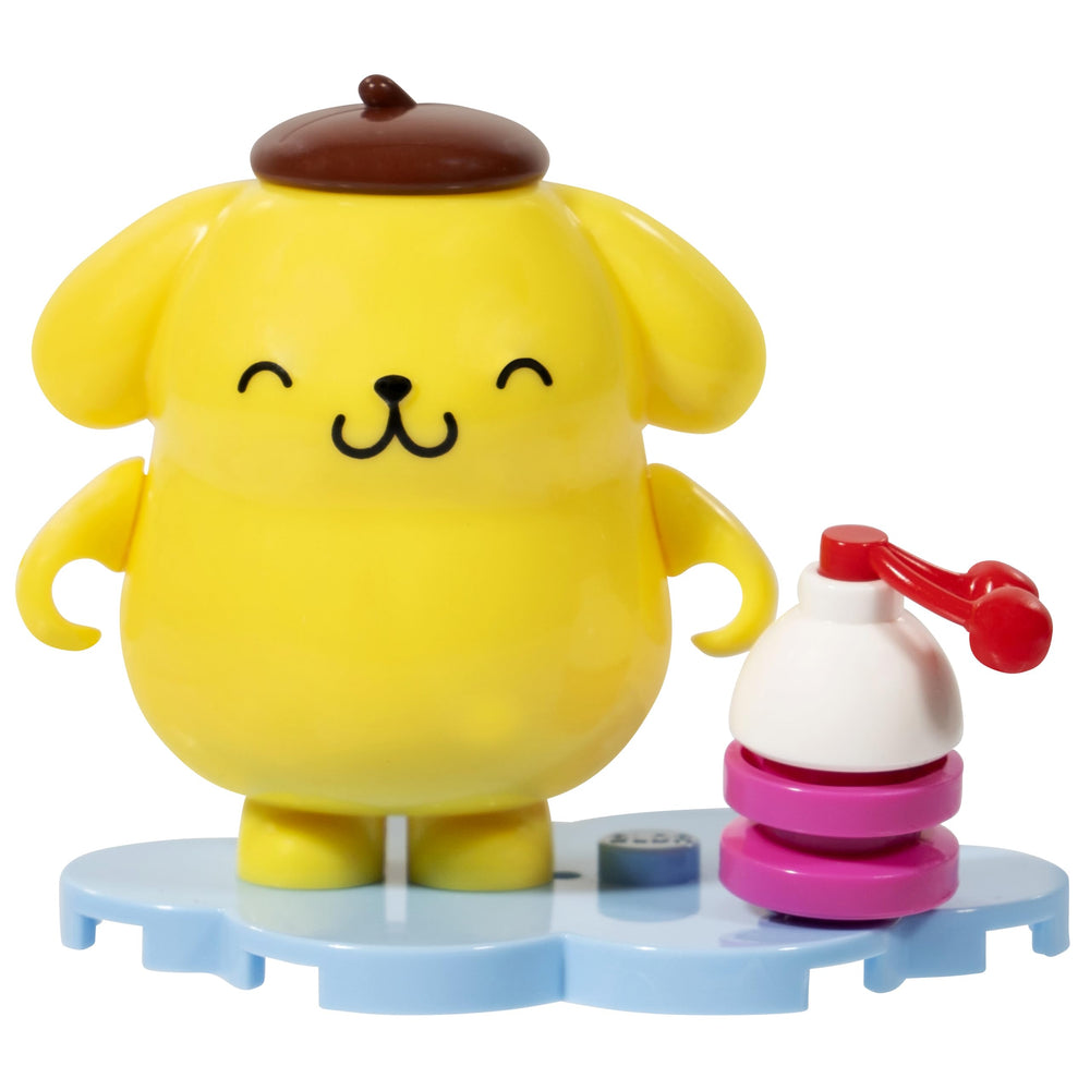 BLDR Hello Kitty accessory pairs with figures for shared treats.