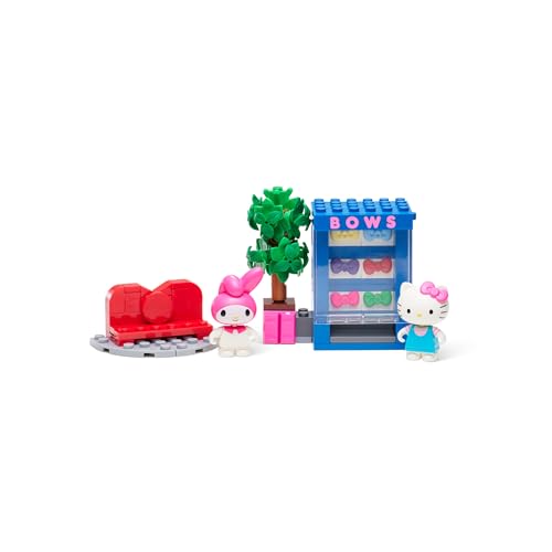 BLDR Hello Kitty minifigure fits the tree-side scene.