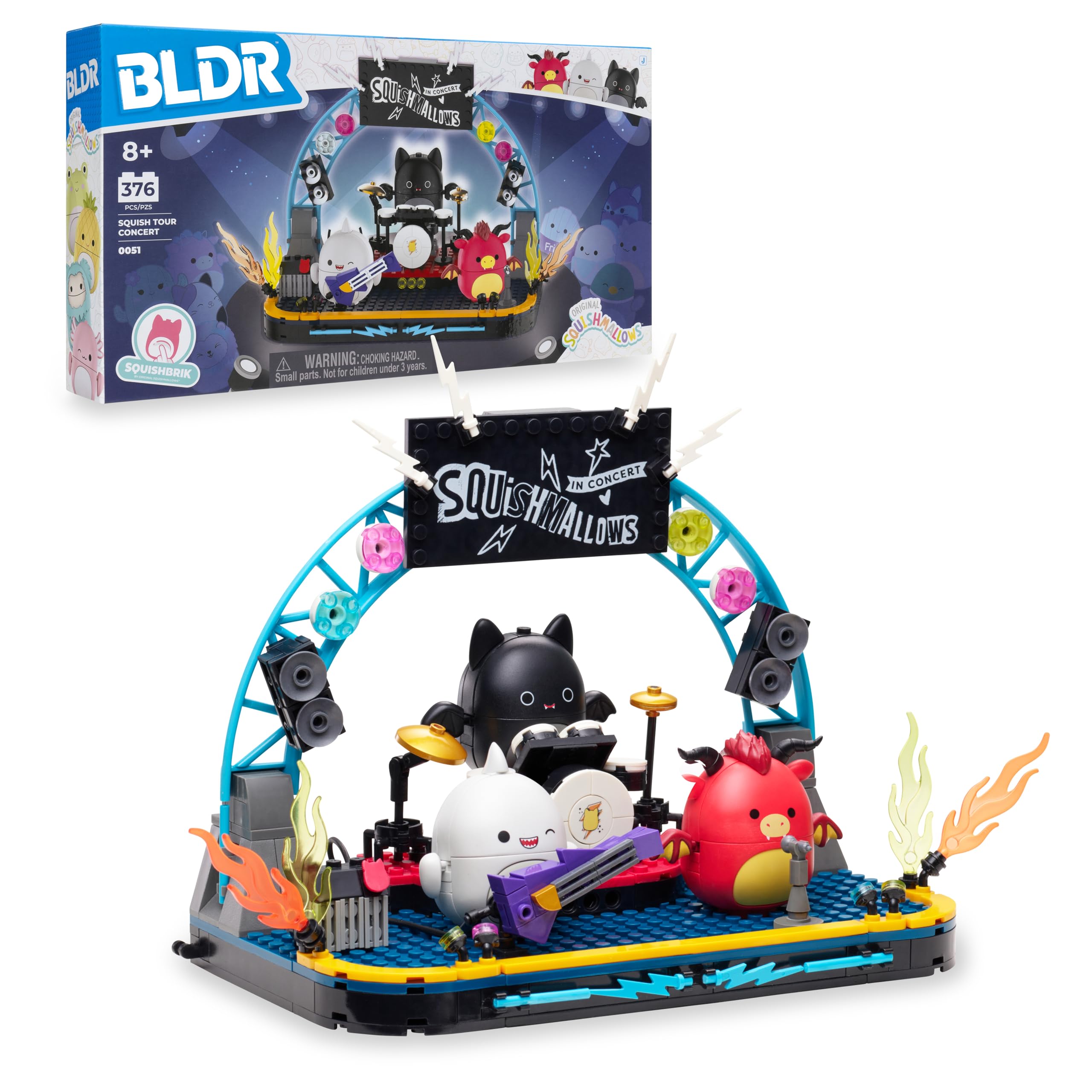 BLDR Squish Tour Stage for imaginative play and display.