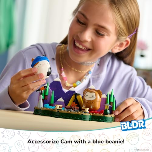 Campfire accessories enrich play with realistic lights and cozy camp moments.