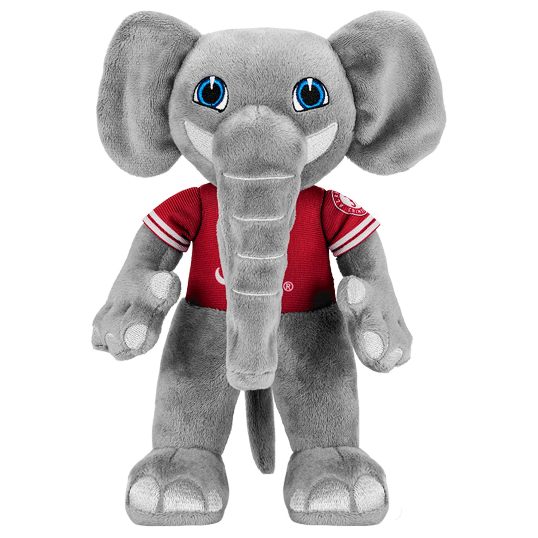 Bleacher Creatures Al The Elephant plush figure in Alabama colors for display and play.