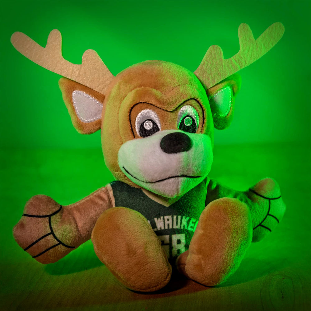Bleacher Creatures Bango Kuricha plush from a side view for profile detail.