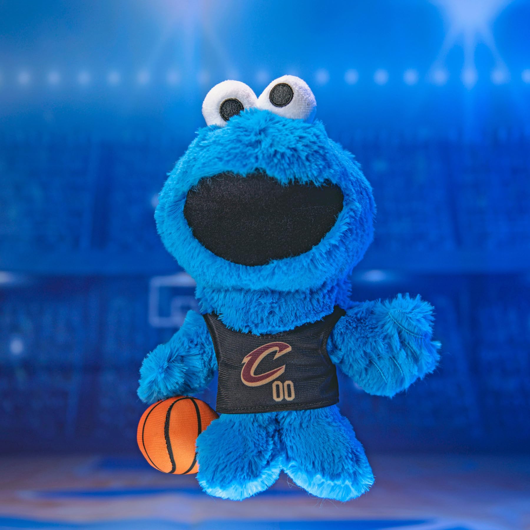 Bleacher Creatures Cavaliers Cookie Monster bean bag bottom helps it sit upright