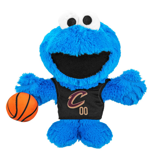 Bleacher Creatures Cavaliers Cookie Monster close up of soft fabric details