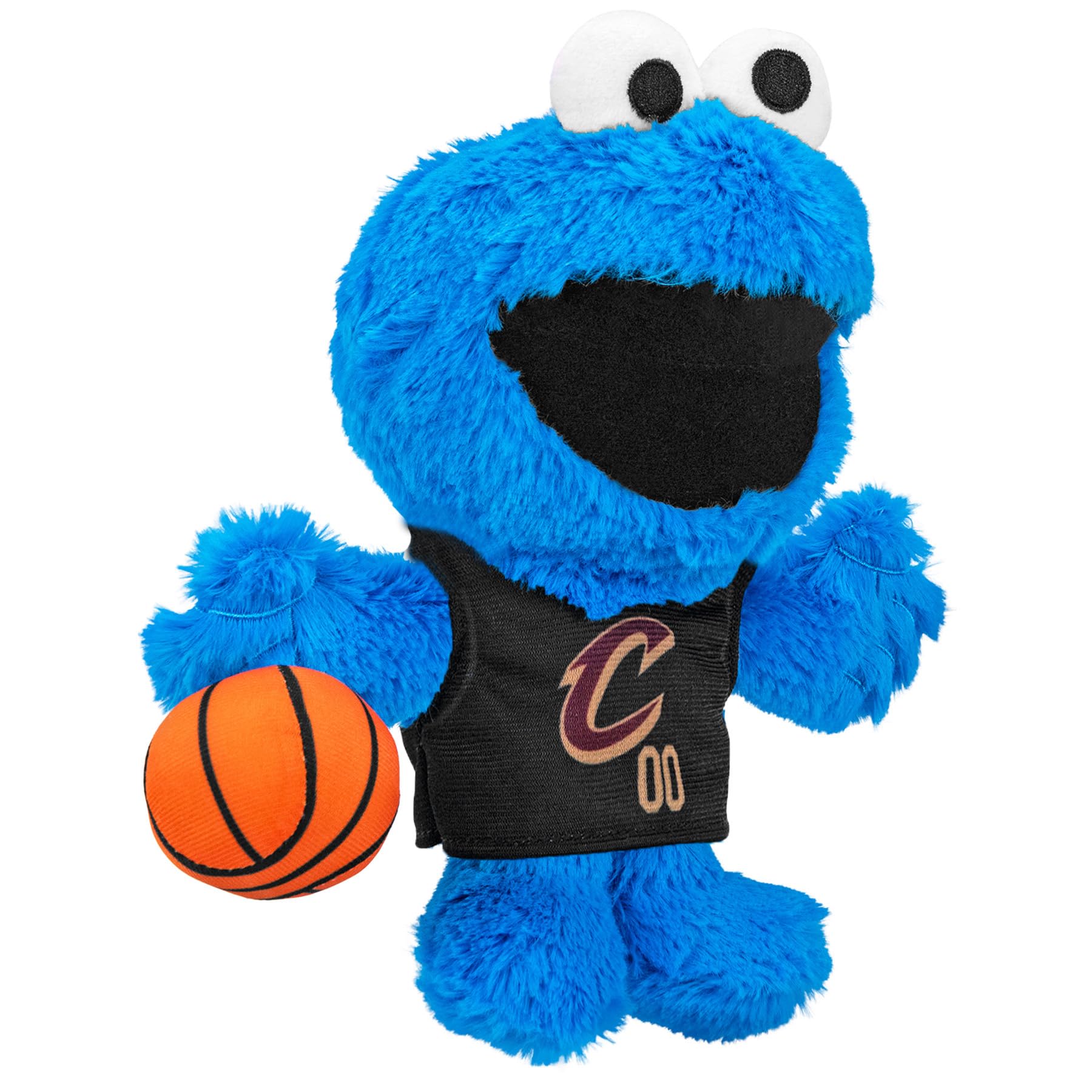 Bleacher Creatures Cavaliers Cookie Monster with team colors for game day