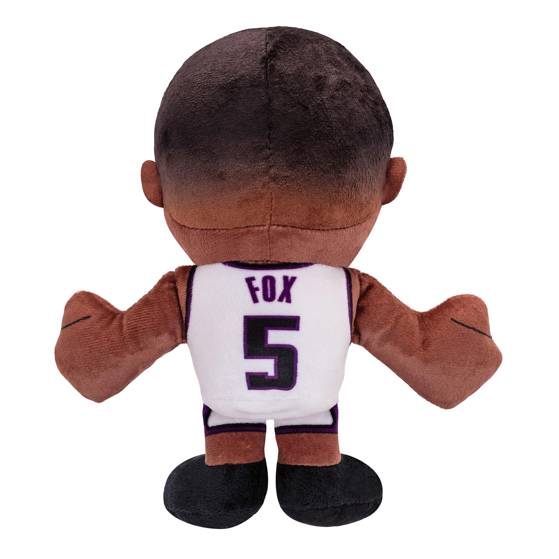 Bleacher Creatures De'Aaron Fox plush in a kid's room decor setup.
