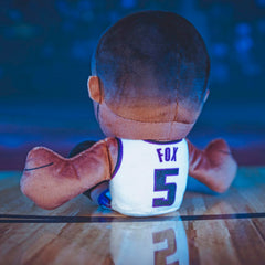 Bleacher Creatures De'Aaron Fox plush packaged for gifting.