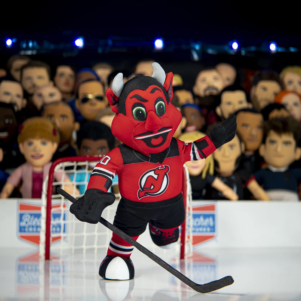 Bleacher Creatures Devils 10-inch plush side view ideal for shelf decor