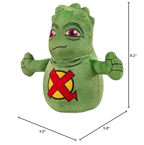 Doop plush on a Marvel shelf display setup
